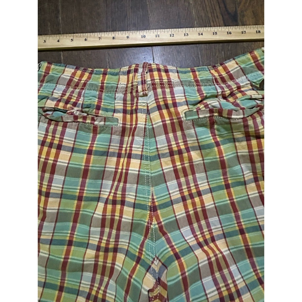 Vtg Y2K American Eagle Plaid Shorts Mens 33 Athletic Fit Preppy Ivy League - Picture 5 of 5